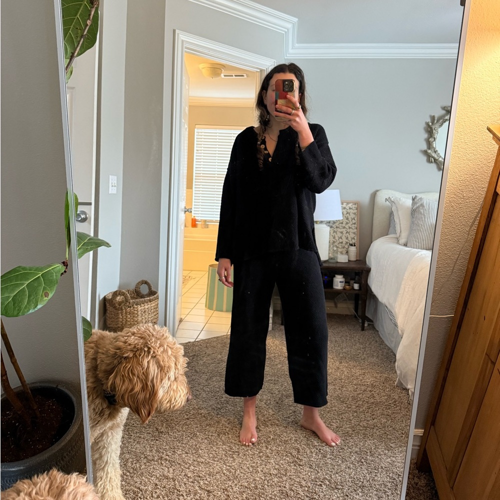 Black Hailee free People Sweater Set